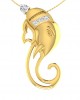 Divine Ganpati Pendant in gold with diamonds Divine Ganpati Pendant in gold with diamonds