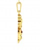 Auspicious Durga Pendant in Gold with diamonds Auspicious Durga Pendant in Gold with diamonds