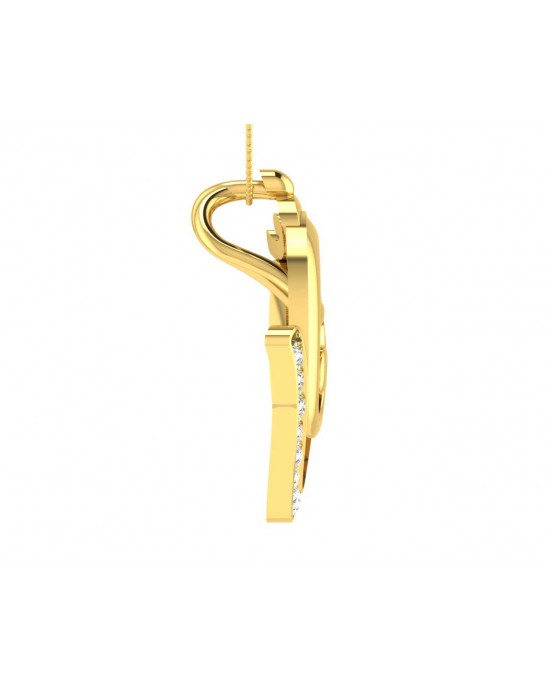 Propitious Om Ganpati Pendant in gold with diamonds Propitious Om Ganpati Pendant in gold with diamonds