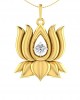 Auspicious Lotus Pendant in Gold Auspicious Lotus Pendant in Gold