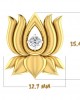 Auspicious Lotus Pendant in Gold Auspicious Lotus Pendant in Gold