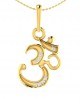 Ornate Aum Pendant in Gold with diamonds Ornate Aum Pendant in Gold with diamonds