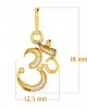 Ornate Aum Pendant in Gold with diamonds Ornate Aum Pendant in Gold with diamonds