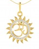 Om diamond pendant in Gold Om diamond pendant in Gold