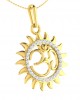Om diamond pendant in Gold Om diamond pendant in Gold
