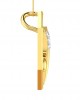 Shiv Trishul & Damroo Pendant in gold with diamonds Shiv Trishul & Damroo Pendant in gold with diamonds