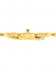 Auspicious Om with Trident pendant in Gold Auspicious Om with Trident pendant in Gold