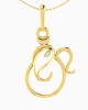 Gold Ganesh pendant with diamonds Gold Ganesh pendant with diamonds