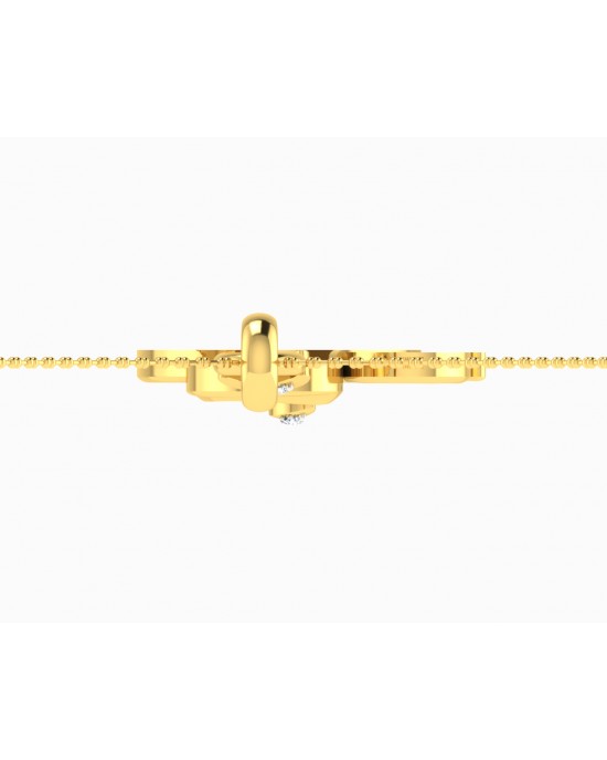 Gold Ganesh pendant with diamonds Gold Ganesh pendant with diamonds