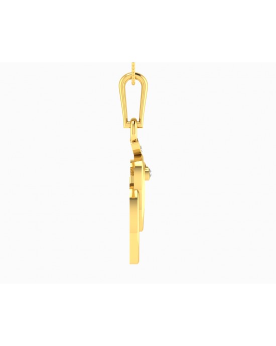 Gold Ganesh pendant with diamonds Gold Ganesh pendant with diamonds