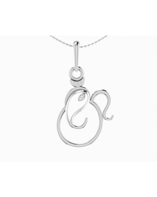 Gold Ganesh pendant with diamonds Gold Ganesh pendant with diamonds