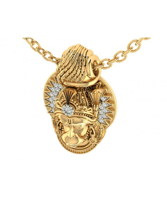 Divine Hanuman Pendant in Gold Divine Hanuman Pendant in Gold