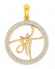 Maa pendant in gold with diamonds Maa pendant in gold with diamonds
