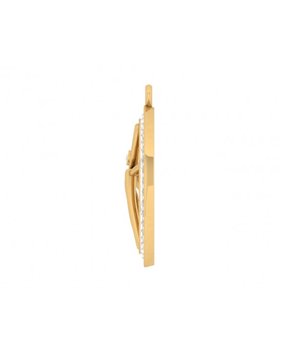 Maa pendant in gold with diamonds Maa pendant in gold with diamonds