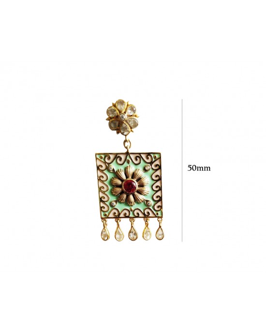 Designer Gold plated genuine silver earrings Designer Gold plated genuine silver earrings