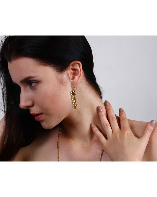 Gold Plated Silver dangle earrings Gold Plated Silver dangle earrings