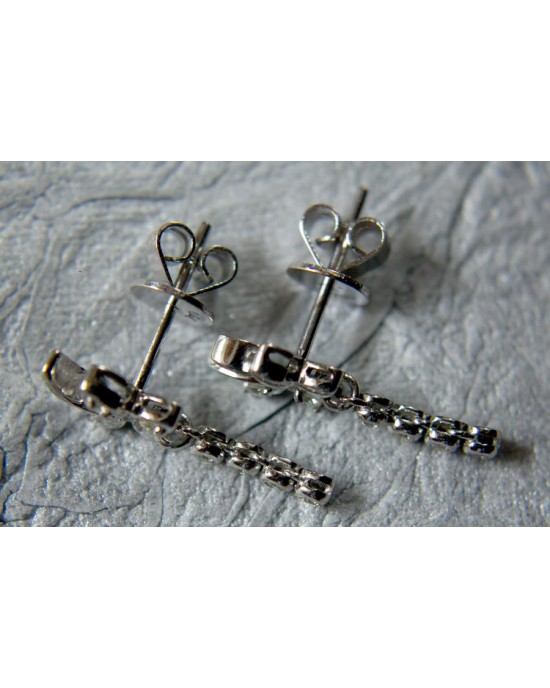 Butterfly Diamond Earring in White Gold Butterfly Diamond Earring in White Gold