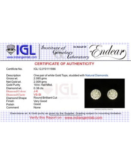 Solitaire Look Diamond Earstuds Solitaire Look Diamond Earstuds