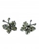 Diamond Butterfly Earring with Diamonds in White Gold Diamond Butterfly Earring with Diamonds in White Gold
