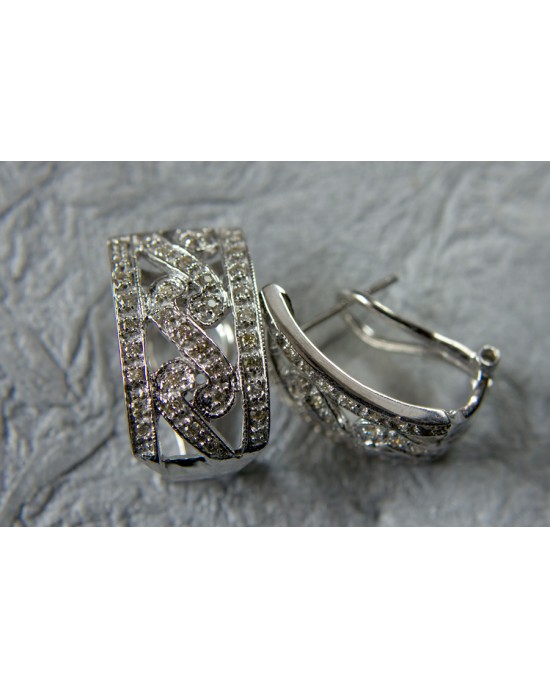 Diamond Half Balis Earring Diamond Half Balis Earring