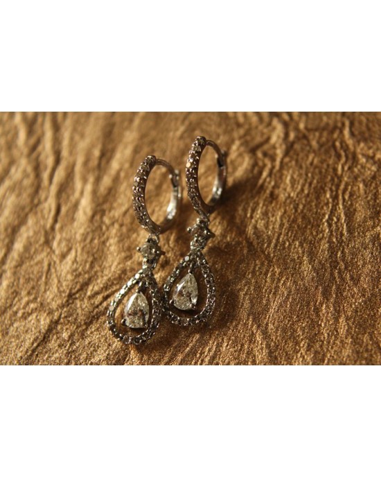 Pear Shape Diamond Danglers Pear Shape Diamond Danglers