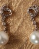 Pearl Drop Earrings in White Gold Pearl Drop Earrings in White Gold
