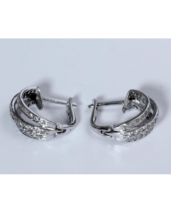 Hoop Earrings with Diamonds Hoop Earrings with Diamonds