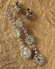 Diamond Earrings with Hanging Clusters Diamond Earrings with Hanging Clusters