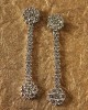 Diamond Double Cluster Hanging Earring Diamond Double Cluster Hanging Earring