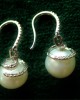 Pearl Drops on Diamond Hoops Pearl Drops on Diamond Hoops