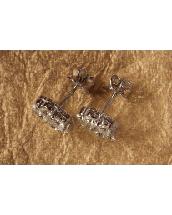 Diamond Conventional Cluster Earring Diamond Conventional Cluster Earring