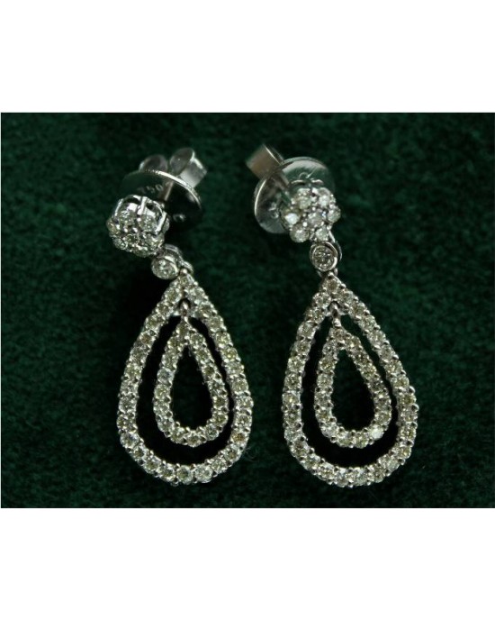 Pear Shape Diamond Earrings Pear Shape Diamond Earrings