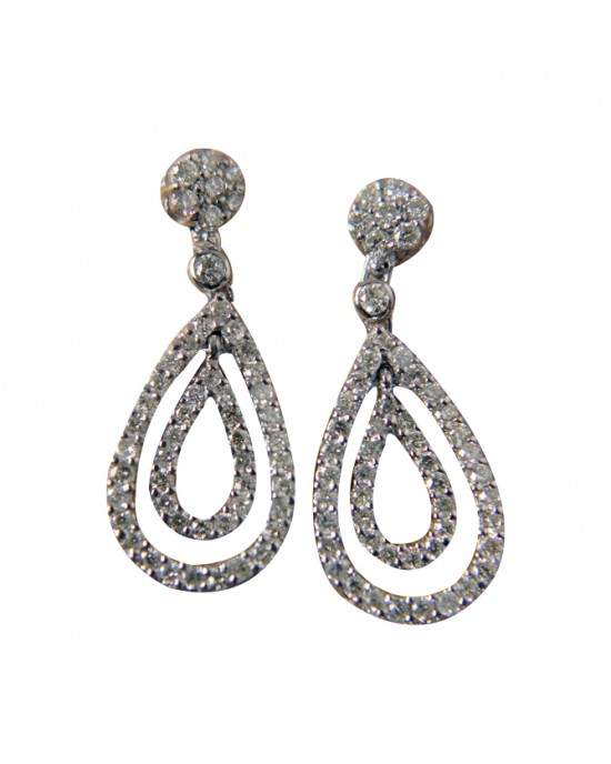 Pear Shape Diamond Earrings Pear Shape Diamond Earrings