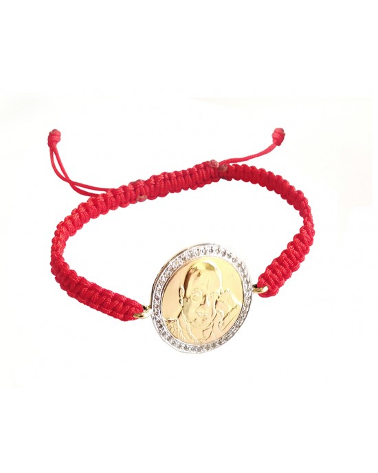 Auspicious Guruji Swaroop bracelet in gold with diamonds Auspicious Guruji Swaroop bracelet in gold with diamonds