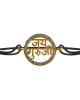 Jai Guru Ji Blessing Bracelet in Gold with Diamond Border Jai Guru Ji Blessing Bracelet in Gold with Diamond Border