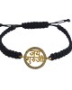 Jai Guru Ji Blessing Bracelet in Gold with Diamond Border Jai Guru Ji Blessing Bracelet in Gold with Diamond Border