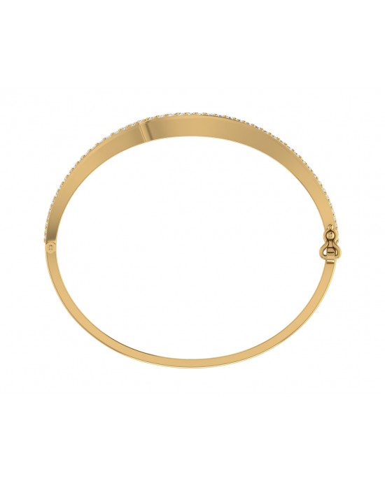 Gena Diamond Half Bangle in 18k gold Gena Diamond Half Bangle in 18k gold