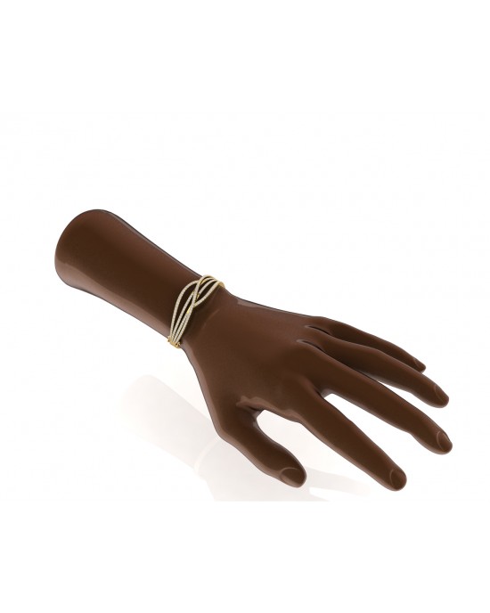 Gena Diamond Half Bangle in 18k gold Gena Diamond Half Bangle in 18k gold