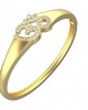 Propitious Gold OM bangle with diamonds in 14k hallmarked gold Propitious Gold OM bangle with diamonds in 14k hallmarked gold