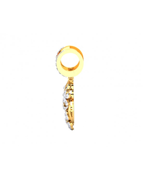 Wagma Diamond dangle drop earrings in gold Wagma Diamond dangle drop earrings in gold