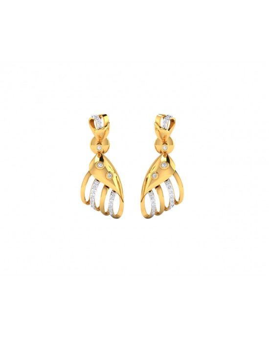 Unice Diamond earrings in 18k gold Unice Diamond earrings in 18k gold
