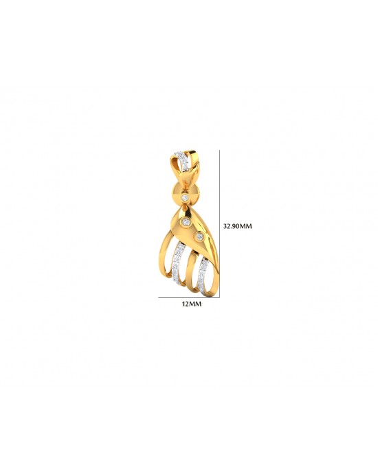 Unice Diamond earrings in 18k gold Unice Diamond earrings in 18k gold