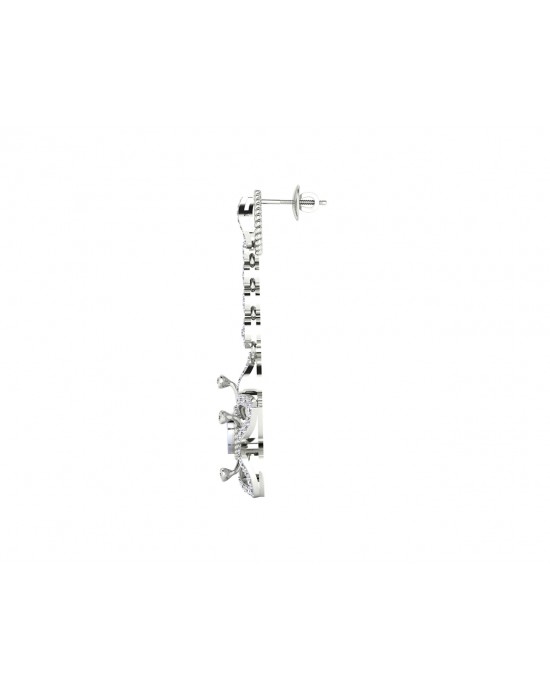 Florina Diamond Dangle drop earrings set in 18k gold Florina Diamond Dangle drop earrings set in 18k gold