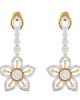 Florina Diamond Dangle drop earrings set in 18k gold Florina Diamond Dangle drop earrings set in 18k gold