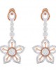 Florina Diamond Dangle drop earrings set in 18k gold Florina Diamond Dangle drop earrings set in 18k gold