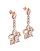 Florina Diamond Dangle drop earrings set in 18k gold Florina Diamond Dangle drop earrings set in 18k gold
