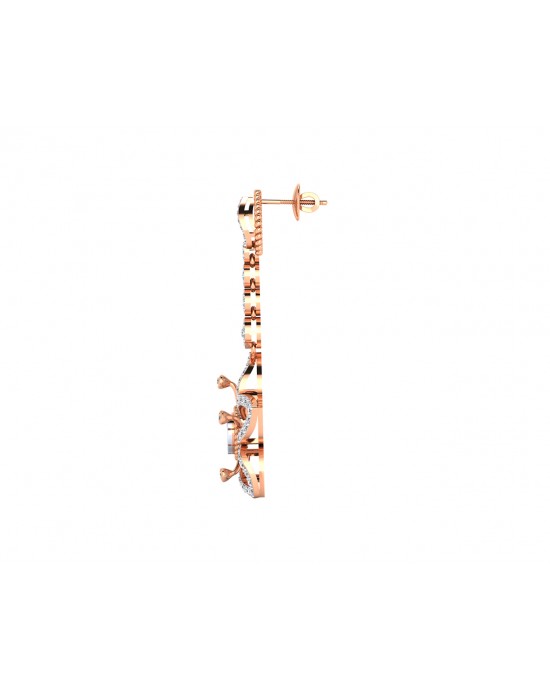 Florina Diamond Dangle drop earrings set in 18k gold Florina Diamond Dangle drop earrings set in 18k gold