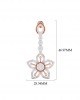 Florina Diamond Dangle drop earrings set in 18k gold Florina Diamond Dangle drop earrings set in 18k gold