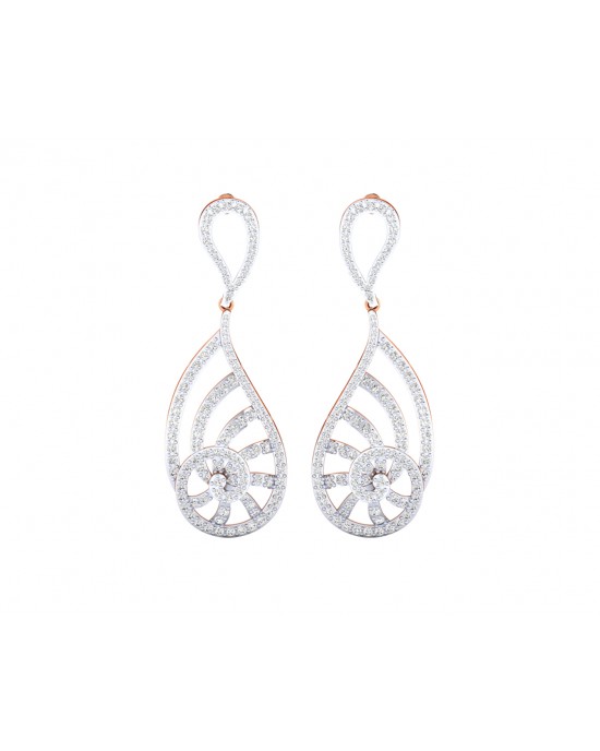 Venna Diamond Danglers in 18k gold Venna Diamond Danglers in 18k gold
