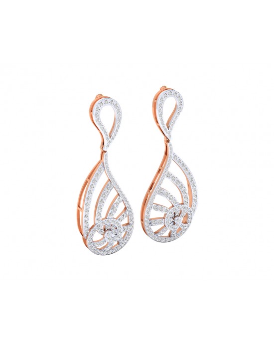 Venna Diamond Danglers in 18k gold Venna Diamond Danglers in 18k gold